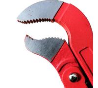 SIO Llave Sueca Tenaza para Tubos 1 1/2" Ajustable 450 mm - Llave Stilson Profesional para Fontanería y Tuberías - Alicate Grifa de Acero para Tubos, Fontanero, Taller y Construcción - Llave Tubos