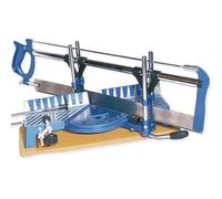 SIO Sierra con Ingletes de Precisión 550 mm - Ingletadora Manual para Cortes en Ángulo ±45° - Sierra de Inglete para Madera, Molduras, Marcos y Listones - Guías de Corte Preciso y Mordaza Ajustable