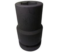 SIO Vaso de Impacto Largo 1" 27 mm Hexagonal - Llave de Vaso 6 Caras 90 mm para Pistola de Impacto - Vaso para Tuercas de Ruedas Camión, Autocar y Vehículos Industriales - Llave Vaso Tuercas Rueda