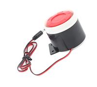 Sirena de Alarma Miniatura de Seguridad, 110 DB, Plástico y Metal Premium, con Conector de Enchufe, para Prevención de Robos en el Hogar