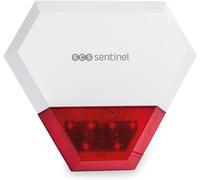 Sirena Exterior KITALARM con Cable de 100 dB - Alerta | SAL0062, alerta luminosa, corte de corriente, hasta 80 m, instalación en el exterior, alarma disuasoria