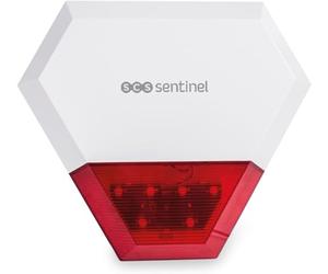 Sirena Exterior KITALARM con Cable de 100 dB - Alerta | SAL0062, alerta luminosa, corte de corriente, hasta 80 m, instalación en el exterior, alarma disuasoria
