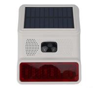 Sirena Solar Exterior para flash para strobe 433MHz Inalámbrica(Wireless) | Conexión inalámbrica 433MHz, solar eficiente, sin cables complejos, inmediata