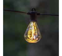 Sirius Cadena de luces LED Marcus transparente, kit de inicio, 3 m, solar/enchufe