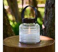 Sirius lámpara LED solar Aston Jar, altura 16 cm, negro/marrón, IP44