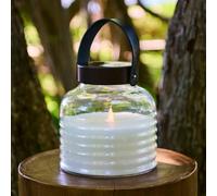 Sirius lámpara LED solar Aston Jar, altura 20 cm, negro/marrón, IP44