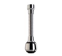 Siroflex 2510/S Milady Ducha para fregadero de cocina con atomizador largo flexible de latón Made in Italy | Grifo con aireador cromo negro | Atomizador para grifos
