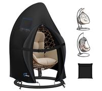 SIRUITON 120x190cm 420D Funda para Silla Colgante Fundas para Columpios Jardín Cocoon Impermeable Funda Mecedora Silla de Columpio de Huevos Silla Flotante Jardin Exterior