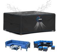 SIRUITON 200x160x70 Cmcubierta De Muebles De Patio, Funda para Muebles De Jardín, Impermeable, Resistente Al Viento, Resistente a Los Rayos UV, Cubierta De Muebles Oxford 520D para Mesa Y Sillas