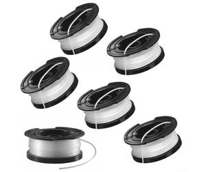 SiSinkal 6 piezas de hilo de recortadora de cuerda para BlackDecker A6481 reemplazando ST4525 ST6600 ST7000 ST7200 ST7500 ST7700 STC1820 Kit de accesorios