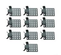 SiSinkal Clips de fijación de cable calefactor para sistemas de fusión de nieve en canalones de techo, soportes de aluminio anodizado fuertes para sujetar la cinta térmica de forma segura contra el