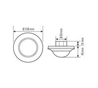 Sistema Bus Detector de Movimiento Compacto ESYLUX - EP10427435