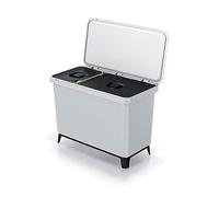 Sistema clasificador de reciclaje 1x10L + 1x23L color blanco KEDEN