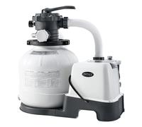 Intex Pools Filtro de arena Qx2600 Krystal Clear con cloración salina 11 g/h 56800 L Plateado