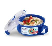 Sistema Contenedor 0,85 litros | Envase de comida de plástico para desayuno y comidas rápidas, tapa de vapor para conservar y calentar