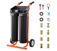 Sistema de agua desionizada VEVOR para lavado de automóviles, sistema de lavado de automóviles impecable con resina DI de 5 litros y medidor de TDS, filtro de agua desionizada sin manchas para automóv
