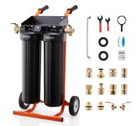 Sistema de agua desionizada VEVOR para lavado de automóviles, sistema de lavado de automóviles impecable con resina DI de 5 litros y medidor de TDS, filtro de agua desionizada sin manchas para automóv