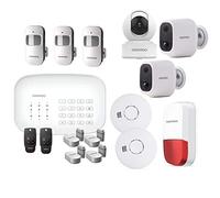 Sistema de alarma Daewoo Protection+, WiFi/GSM, con sirena y 3 cámaras