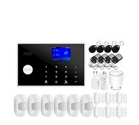 Sistema de Alarma, de Alarma gsm Tuya, Pantalla TFT hogar Inteligente, aplicación RFID, Teclado táctil, Seguridad antirrobo for casa, Compatible con Cambio Voz(B)