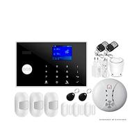 Sistema de Alarma, de Alarma gsm Tuya, Pantalla TFT hogar Inteligente, aplicación RFID, Teclado táctil, Seguridad antirrobo for casa, Compatible con Cambio Voz(G)