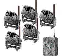 Sistema de alarma inalámbrico - Kit de detector de movimiento - Seguridad exterior - Alcance de 300 metros - 5 sensores - Color negro