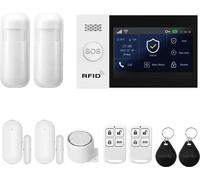 Sistema de alarma para el hogar, conectividad inalámbrica, automatización inteligente, kit GSM 2G WiFi Modelo B, con enchufe para la Unión Europea