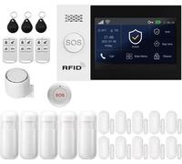 Sistema de alarma para el hogar, conectividad inalámbrica, automatización inteligente, kit GSM 2G WiFi, enchufe de la UE