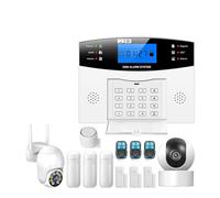 Sistema De Alarma Seurity Inalámbrico WiFi En Casa gsm Botón Grande Tarjeta RFID Brazo Desarmar Tuya Aplicación Remota Control MonitorizacióN Remota(E)