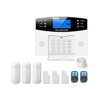 Sistema De Alarma Seurity Inalámbrico WiFi En Casa gsm Botón Grande Tarjeta RFID Brazo Desarmar Tuya Aplicación Remota Control MonitorizacióN Remota(D)