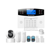 Sistema De Alarma Seurity Inalámbrico WiFi En Casa gsm Botón Grande Tarjeta RFID Brazo Desarmar Tuya Aplicación Remota Control MonitorizacióN Remota(Q)