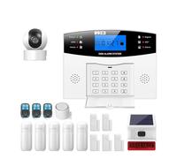 Sistema De Alarma Seurity Inalámbrico WiFi En Casa gsm Botón Grande Tarjeta RFID Brazo Desarmar Tuya Aplicación Remota Control MonitorizacióN Remota(N)
