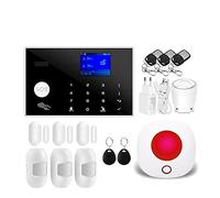 Sistema de Alarma, Tuya gsm de Alarma Seguridad for el hogar Soporte Red Temperatura Humedad Kit for Inteligente(Option B)