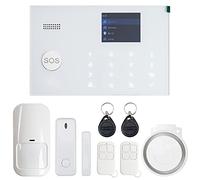 Sistema de alarmas PNI SafeHome PT700 WiFi GSM 4G inalámbrico con monitoreo y alerta a través de Internet, SMS, llamada de voz, aplicación móvil Tuya Smart