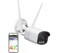 Sistema de cámaras de seguridad - Sistema de videovigilancia - 8MP - Detección de movimiento con inteligencia artificial - Para exteriores, resistente al agua (IP66)