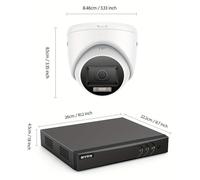 Sistema de cámaras de seguridad - Vigilancia por cámaras - Cámara de seguridad - Kit de CCTV - Conjunto de cámaras de seguridad