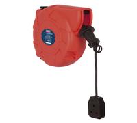 Sistema De Carrete De Cable Retráctil Sealey 10M 1 X 230V Enchufe CRM101