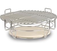 Sistema de cocina BBQ-Toro para Kamado de 39 cm de diámetro, sistema para ahumado de acero inoxidable con 3 niveles, accesorios para Kamado