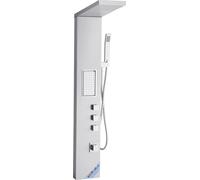Sistema de columna de acero inoxidable con panel de ducha, cabezal de lluvia y chorros de masaje