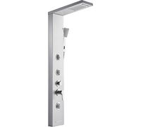 Sistema de columna de acero inoxidable con panel de ducha, cabezal de lluvia y chorros de masaje