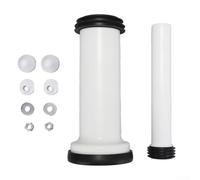 Sistema de conexión de pared de inodoro en PP con desagüe de 310 mm y tubo de descarga compatible con modelos estándar suspendidos