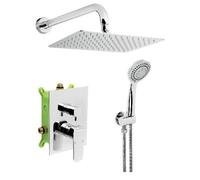 Sistema de ducha con plato de ducha Novaservis Nobless Tina, cromado, modelo SADA38051R,0