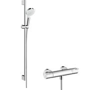 Hansgrohe Conjunto de ducha a pared Crometta 27813400 con termostato cromo-blanco