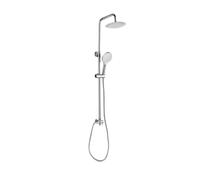 Sistema de ducha empotrable, acero inoxidable, ducha de lluvia 20 cm, ducha de mano