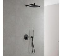 Sistema de ducha empotrado Kronenbach Lima 2.0, color , con monomando y selector, de diseño redondo