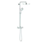 Sistema de ducha GROHE Rainshower SmartActive 310 con mezclador termostático, con teleducha y ducha mural, montaje en pared, GROHE EcoJoy, 27968001