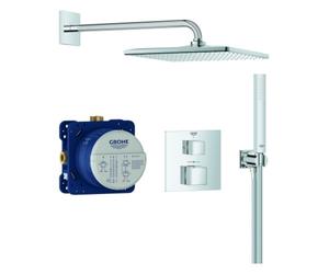 Sistema de ducha Grohtherm Cube de Grohe, kit completo in uerpo de instalación empotrado, Rainshower Mono 310 Cube, 34868000