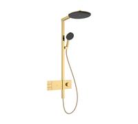 Sistema de ducha hansgrohe Raindance Alive S 300 EcoSmart de 2 chorros con ShowerSelect Comfort, 24596990, Color: Óptica Oro Pulido