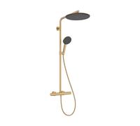 Sistema de ducha hansgrohe Raindance Alive S PURO 300 1jet con elemento Ecostat, 24592140, Color: Bronce cepillado