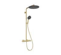 Sistema de ducha hansgrohe Raindance Alive S PURO 300 1jet con elemento Ecostat, 24592990, Color: Óptica Oro Pulido
