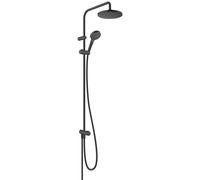 Sistema de ducha hansgrohe Vernis Blend 200, 1 rociador tipo Reno, 26272670, Color: negro mate